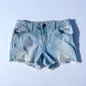 🔥4/$25 JUSTICE JEANS GIRLS PREMIUM DENIM SHORTS LIGHT WASH, Size 12